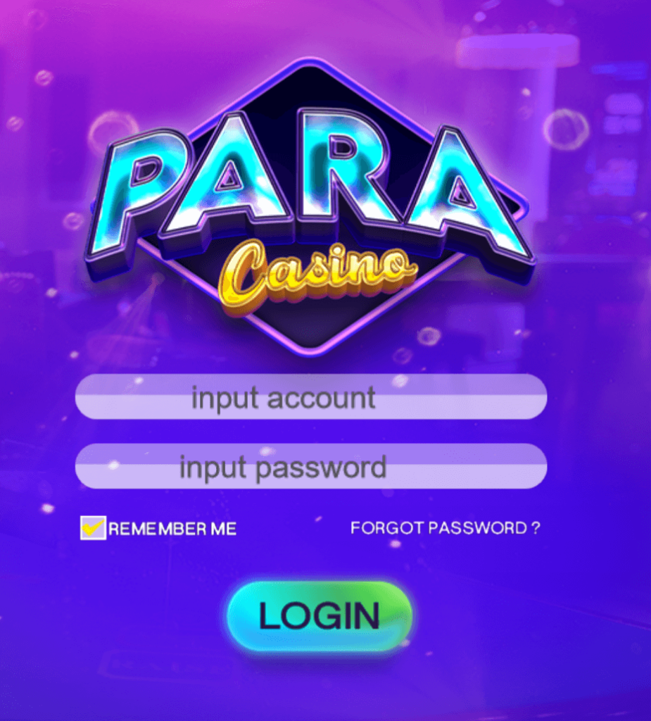paracasino login page